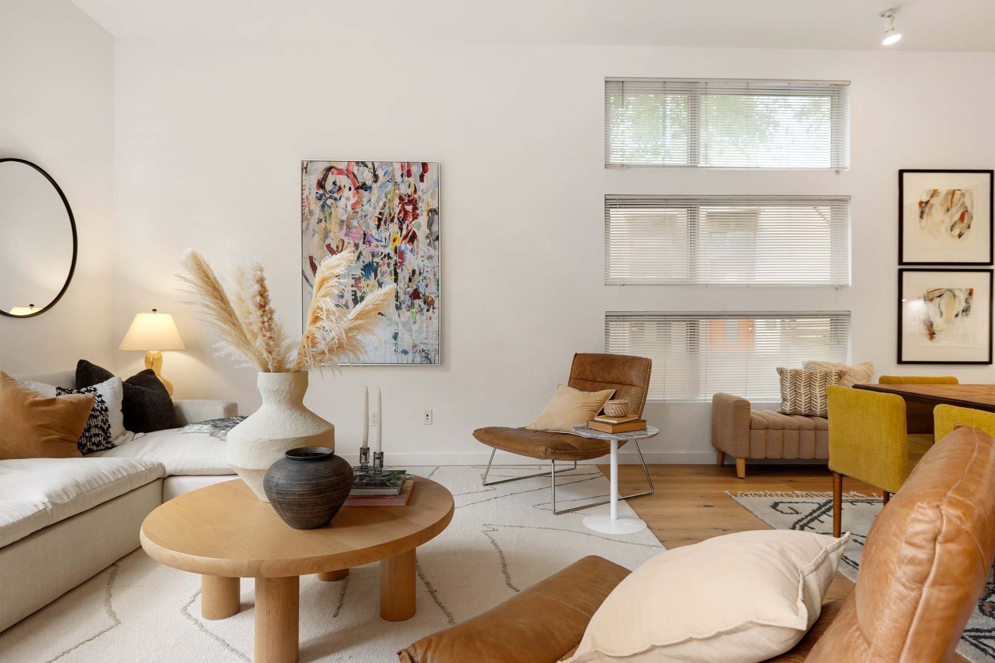 Living room and dining detail
